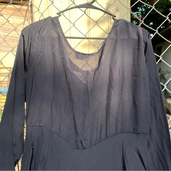 Vintage Jane Mohr DTK Black Rayon Dress - Picture 8 of 13
